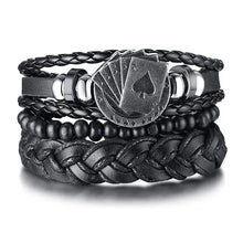 Cargar imagen en el visor de la galería, Braided Wrap Leather Bracelets
