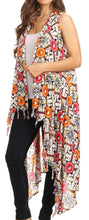Load image into Gallery viewer, Hatice Light Colorful Poncho Wrap Cardigan Top with African Ankara Print
