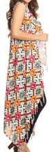 Load image into Gallery viewer, Hatice Light Colorful Poncho Wrap Cardigan Top with African Ankara Print
