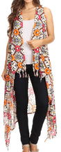 Load image into Gallery viewer, Hatice Light Colorful Poncho Wrap Cardigan Top with African Ankara Print
