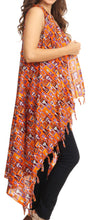 Load image into Gallery viewer, Hatice Light Colorful Poncho Wrap Cardigan Top with African Ankara Print
