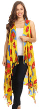 Load image into Gallery viewer, Hatice Light Colorful Poncho Wrap Cardigan Top with African Ankara Print

