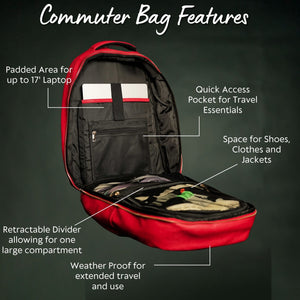 Brown Tumbled Leather Daily Commuter Backpack