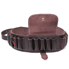 Load image into Gallery viewer, Cowhide Leather Shotshell Bandolier Belt Shotgun Shell Belt Ammunition Carrier
