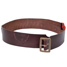 Load image into Gallery viewer, Cowhide Leather Adjustable Bandolier Cartridge Belt for.22, Vintage Brown
