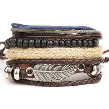 Cargar imagen en el visor de la galería, Multilayer Leather Bracelet
