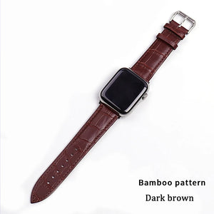 Brown Leather Band for Apple Watch