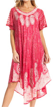 Load image into Gallery viewer, Bree Long Embroidered Cap Sleeve Marbled Dress
