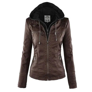 Veste gothique en simili cuir