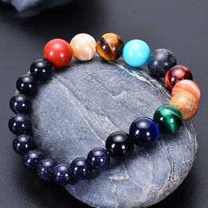 Pulsera Ocho Planetas Piedra Natural