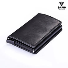 Load image into Gallery viewer, RFID Lock Vintage Automatic Leather Credit Card Holder - Vegan leather - Imported
