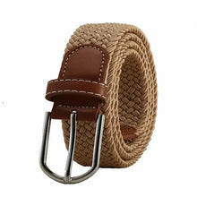 Load image into Gallery viewer, Elastic Leather Belt Alloy Buckle - Vegan leather - Imported
