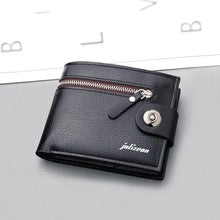 Cargar imagen en el visor de la galería, Men&#39;s Retro Woven Pattern Leather Wallet
