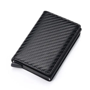 Credit Card Holder for Men Bank Cards Holders Leather - Vegan leather - Imported