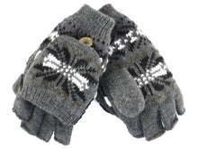Charger l&#39;image dans la galerie, Insulated Knit Fingerless Mitten Gloves
