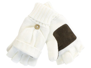 Insulated Knit Fingerless Mitten Gloves