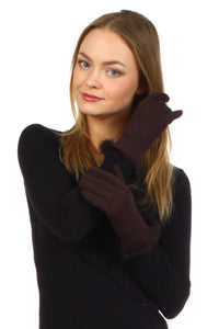 Fleece Lined Faux Fur Touchscreen Gloves