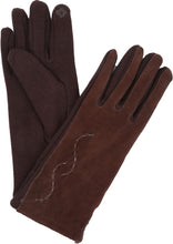 Charger l&#39;image dans la galerie, Lidy Leather Embroidered Comfortable Warm Snow Touch Screen Finger Gloves
