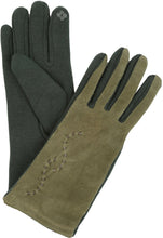 Charger l&#39;image dans la galerie, Lidy Leather Embroidered Comfortable Warm Snow Touch Screen Finger Gloves

