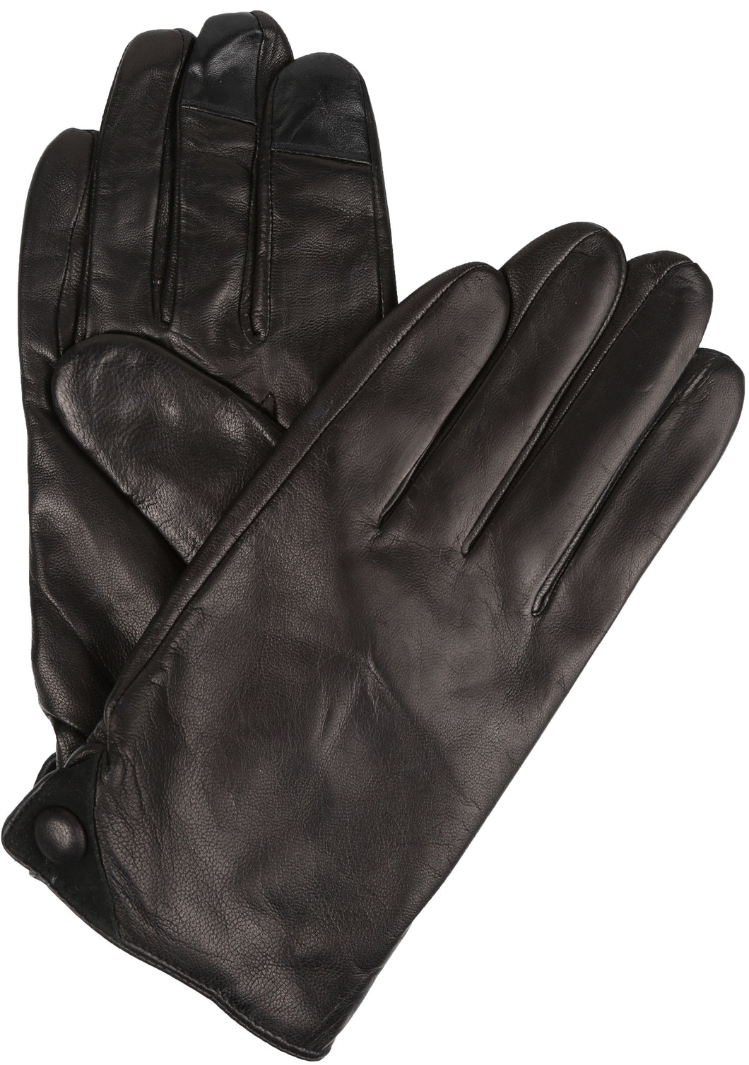 Damen Mens Classic Touch Screen Compatible Real Leather Gloves