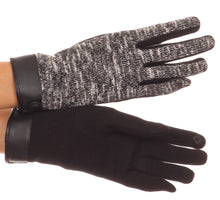Load image into Gallery viewer, Lilith Heather Knit Wrist Length Touch Screen Wrist Snap Winter Gloves
