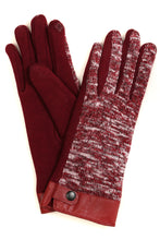 Load image into Gallery viewer, Lilith Heather Knit Wrist Length Touch Screen Wrist Snap Winter Gloves

