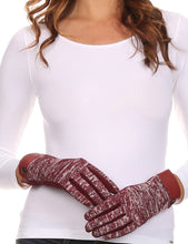 Load image into Gallery viewer, Lilith Heather Knit Wrist Length Touch Screen Wrist Snap Winter Gloves
