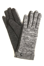Load image into Gallery viewer, Lilith Heather Knit Wrist Length Touch Screen Wrist Snap Winter Gloves
