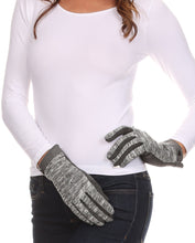 Load image into Gallery viewer, Lilith Heather Knit Wrist Length Touch Screen Wrist Snap Winter Gloves
