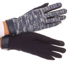 Load image into Gallery viewer, Lilith Heather Knit Wrist Length Touch Screen Wrist Snap Winter Gloves
