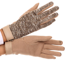 Load image into Gallery viewer, Lilith Heather Knit Wrist Length Touch Screen Wrist Snap Winter Gloves
