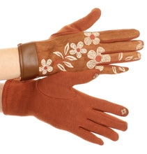 Charger l&#39;image dans la galerie, Liya Classic Warm Driving Touch Screen Capable Stretch Gloves Fleece Lined
