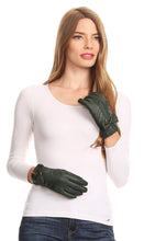Charger l&#39;image dans la galerie, Liya Classic Warm Driving Touch Screen Capable Stretch Gloves Fleece Lined
