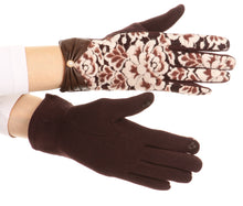 Charger l&#39;image dans la galerie, Liya Classic Warm Driving Touch Screen Capable Stretch Gloves Fleece Lined
