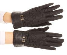 Load image into Gallery viewer, Emie Quilted and Lace Super Soft Warm Driving Gloves Touch Screen Capable
