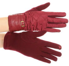 Load image into Gallery viewer, Emie Quilted and Lace Super Soft Warm Driving Gloves Touch Screen Capable
