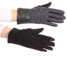 Load image into Gallery viewer, Emie Quilted and Lace Super Soft Warm Driving Gloves Touch Screen Capable
