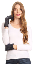 Load image into Gallery viewer, Emie Quilted and Lace Super Soft Warm Driving Gloves Touch Screen Capable
