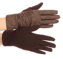 Load image into Gallery viewer, Emie Quilted and Lace Super Soft Warm Driving Gloves Touch Screen Capable

