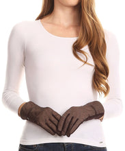 Load image into Gallery viewer, Emie Quilted and Lace Super Soft Warm Driving Gloves Touch Screen Capable
