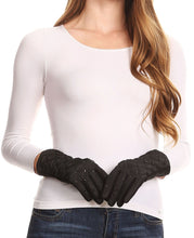 Load image into Gallery viewer, Emie Quilted and Lace Super Soft Warm Driving Gloves Touch Screen Capable
