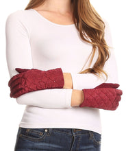 Load image into Gallery viewer, Emie Quilted and Lace Super Soft Warm Driving Gloves Touch Screen Capable
