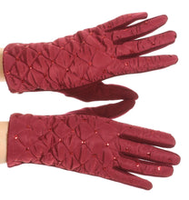 Load image into Gallery viewer, Emie Quilted and Lace Super Soft Warm Driving Gloves Touch Screen Capable
