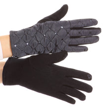 Load image into Gallery viewer, Emie Quilted and Lace Super Soft Warm Driving Gloves Touch Screen Capable
