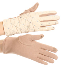 Load image into Gallery viewer, Emie Quilted and Lace Super Soft Warm Driving Gloves Touch Screen Capable
