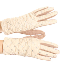 Load image into Gallery viewer, Emie Quilted and Lace Super Soft Warm Driving Gloves Touch Screen Capable

