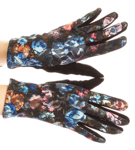 Emie Quilted and Lace Super Soft Warm Driving Gloves Touch Screen Capable
