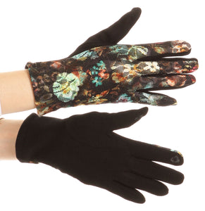 Emie Quilted and Lace Super Soft Warm Driving Gloves Touch Screen Capable
