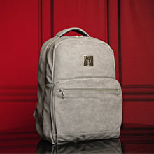 Charger l&#39;image dans la galerie, Grey Tumbled Leather Commuter Bag
