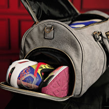 Charger l&#39;image dans la galerie, Grey Tumbled Luciano Leather Duffle Bag (New Weekender Design)
